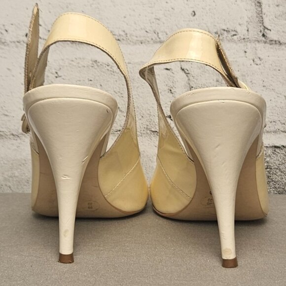 BCBGirls Baby Yellow Slingback Heels - Picture 4 of 6